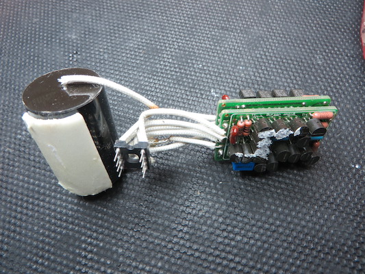 Custom Op-Amp relied on self-adhesive tape for installation and it didn't hold up.