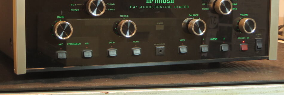 McIntosh C41 after Loudness Repair by Bob the Tech Audio
