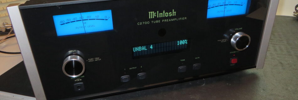 A pair of McIntosh C2700s were in the shop recently for repair