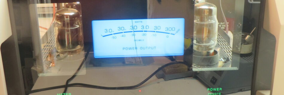 McIntosh MC2301 Amplifier under test after repair by Bob the Tech Audio