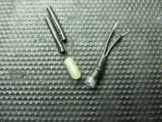 Original Stereo Lamp and Replacement Prepped for Install