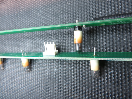 Failed and burnt looking incandescent lamps were replaced with new.