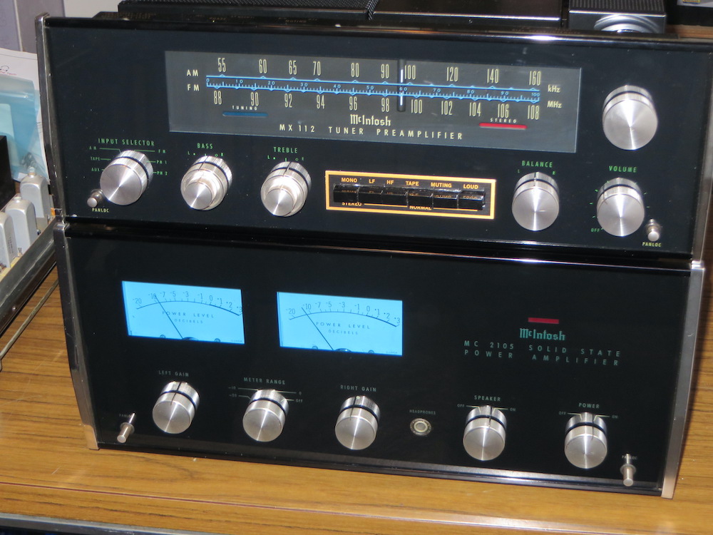 Working out an MC2105 with an MX112, both recently serviced by Bob the Tech Audio