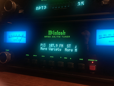 Bob designed the latest McIntosh Laboratories MR89 AM/FM tuner