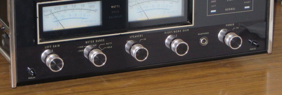 Listening to McIntosh MC2125 after repair by Bob the Tech Audio