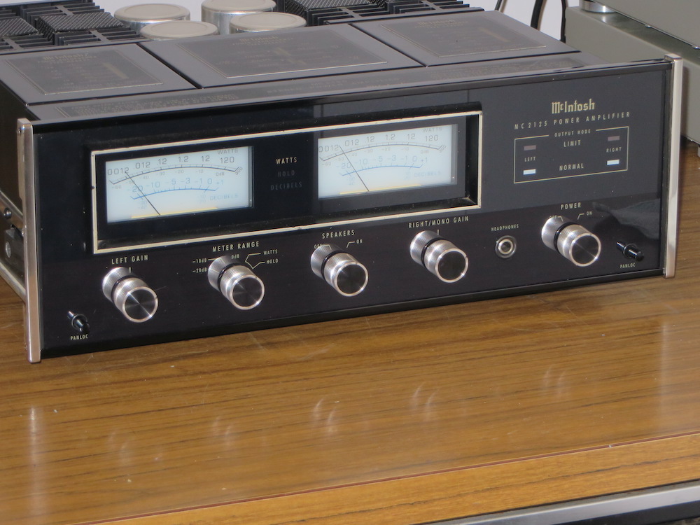 Listening to McIntosh MC2125 after repair by Bob the Tech Audio