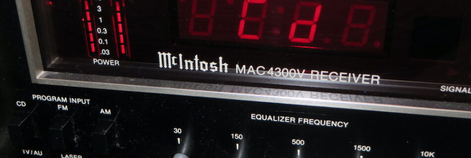 MAC4300V under test at Bob the Tech Audio