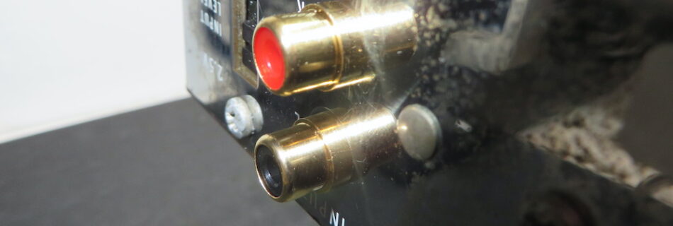 New RCA connectors installed in McIntosh MC2255 by Bob the Tech Audio